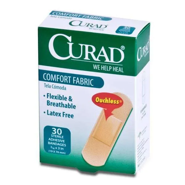 Curad Comfort cerotti tessuto 1,9x7,6 cm