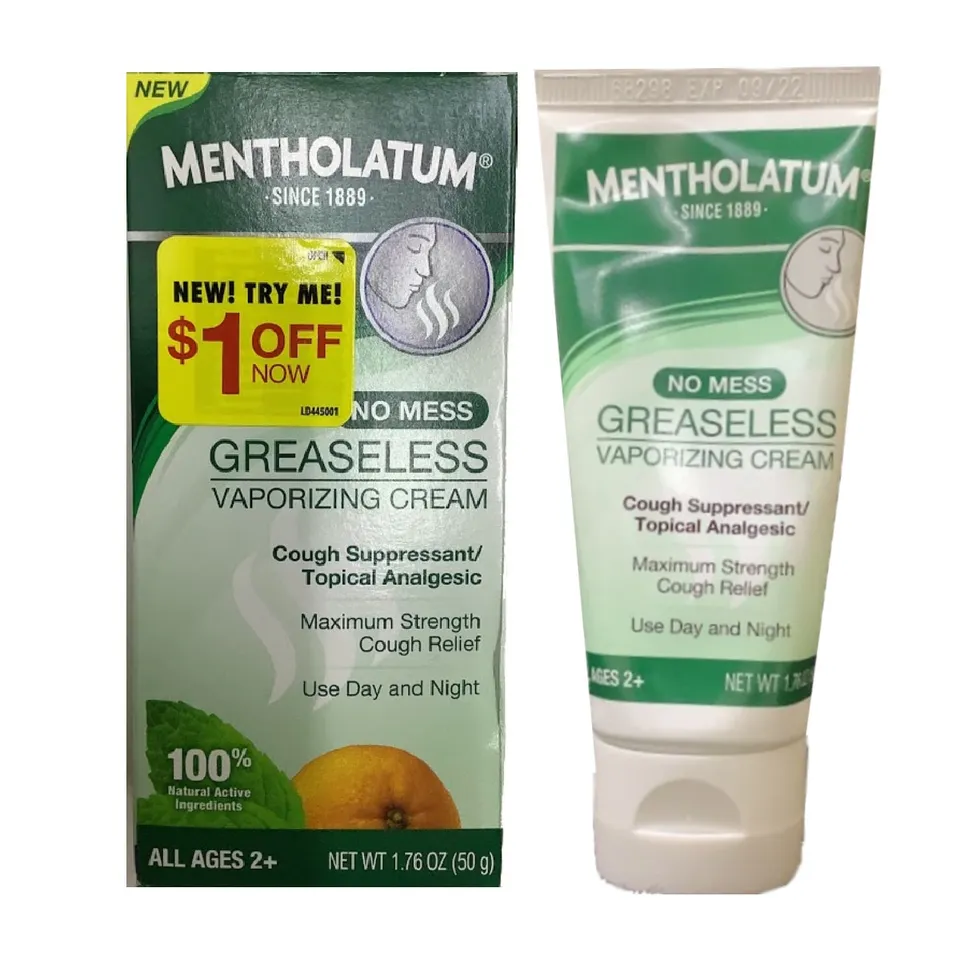 Mentholatum Crema Vaporizzante 50g non grassa mentolo
