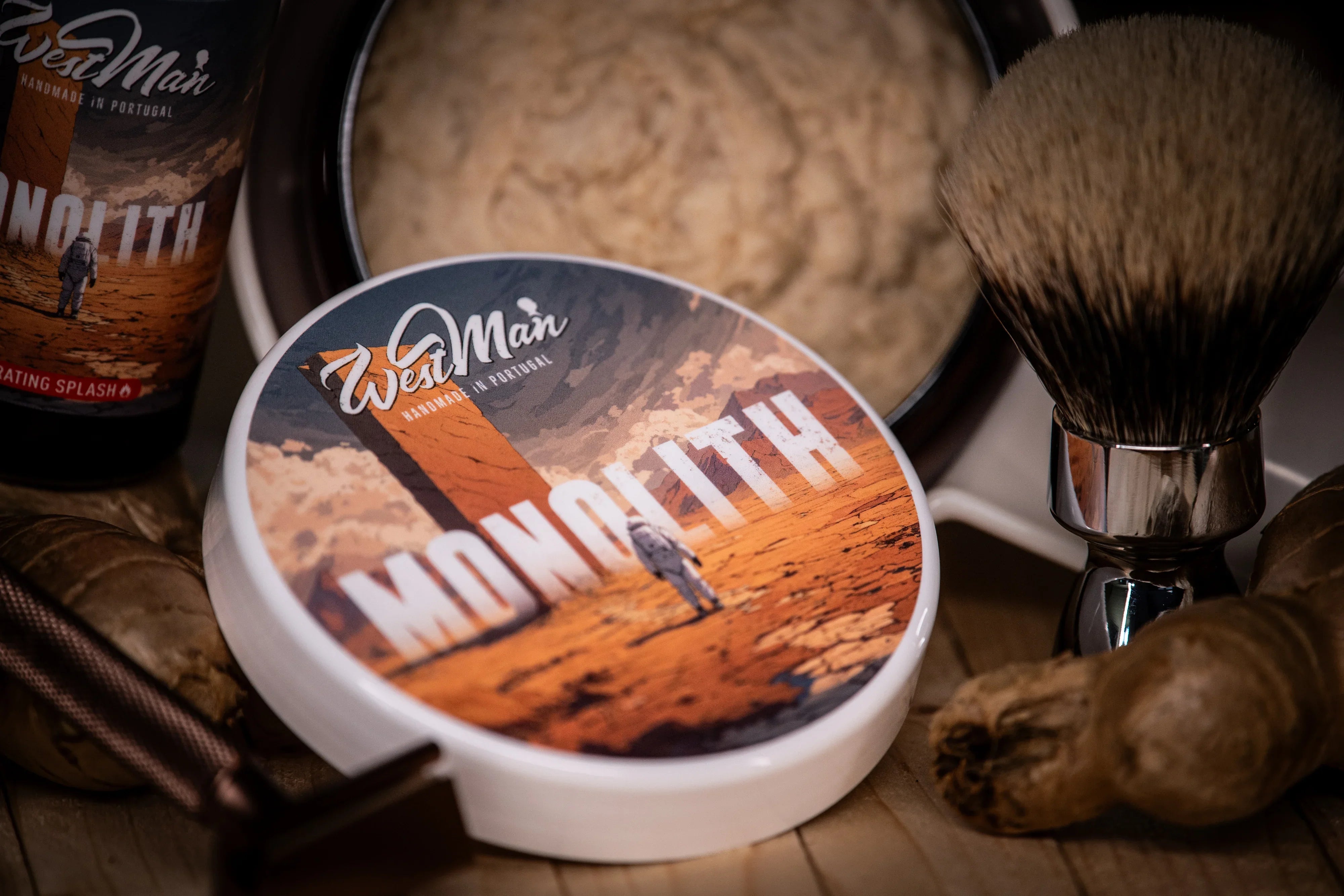 Westman Halo Monolith sapone da barba 120g balsamo abete