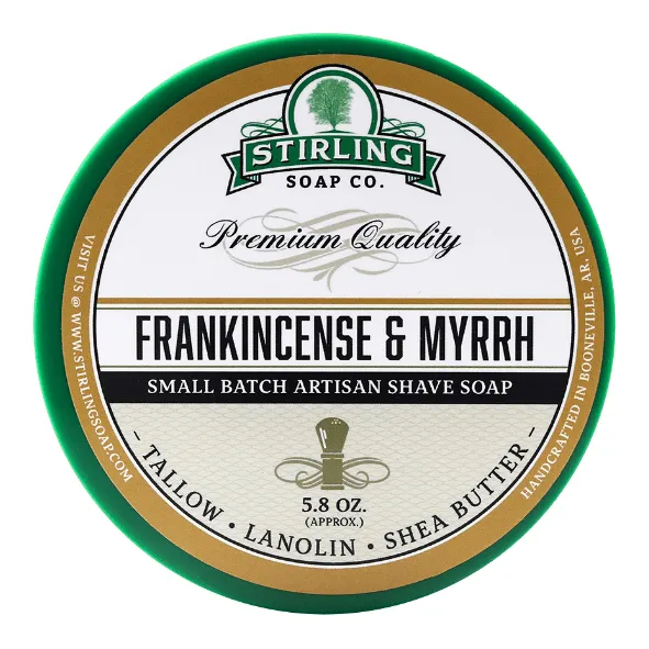 Stirling Soap Frankincense & Myrrh Sapone da Barba 164 g