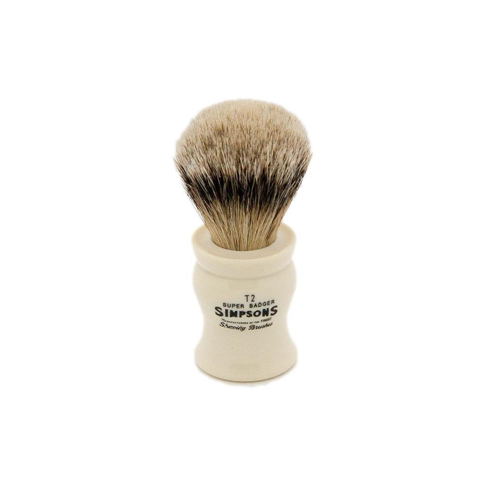 Simpson Tulip T2 Pennello da Barba Super Badger Avorio