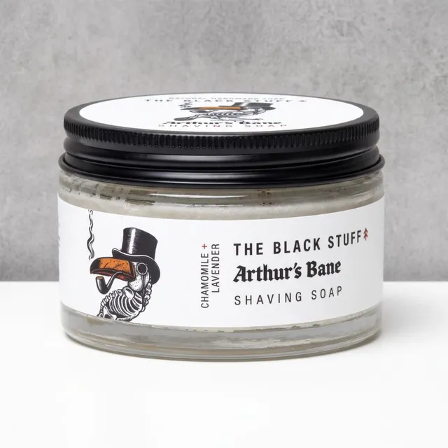 The Black Stuff Arthur's Bane sapone da barba 155 g in vetro