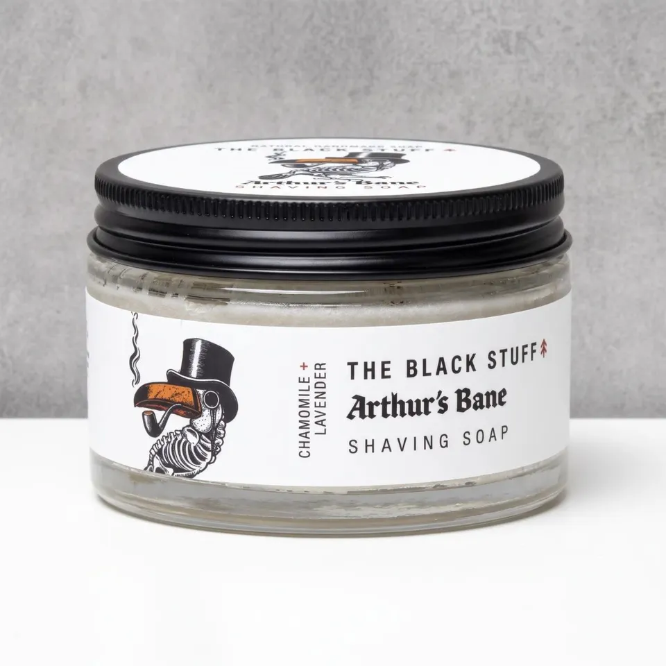 The Black Stuff Arthur's Bane sapone da barba 155 g in vetro