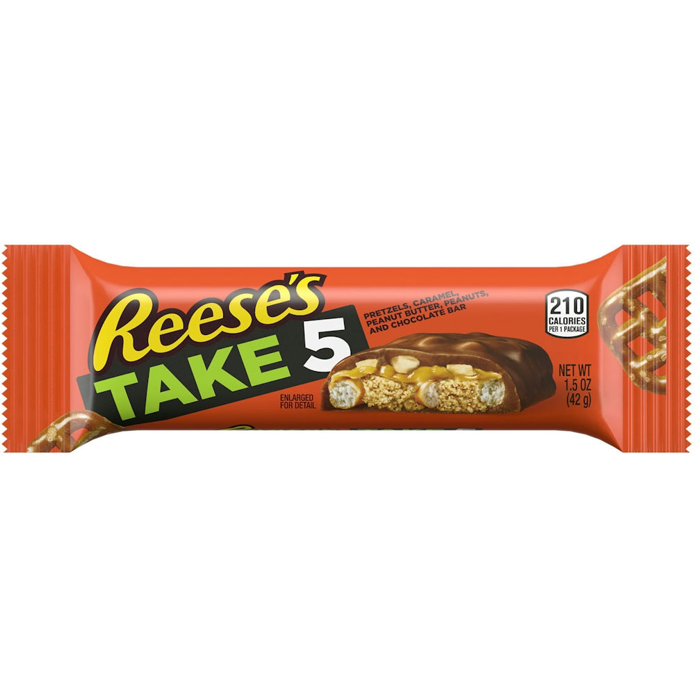Reese's Take 5 barretta cioccolato pretzel caramello 42 g