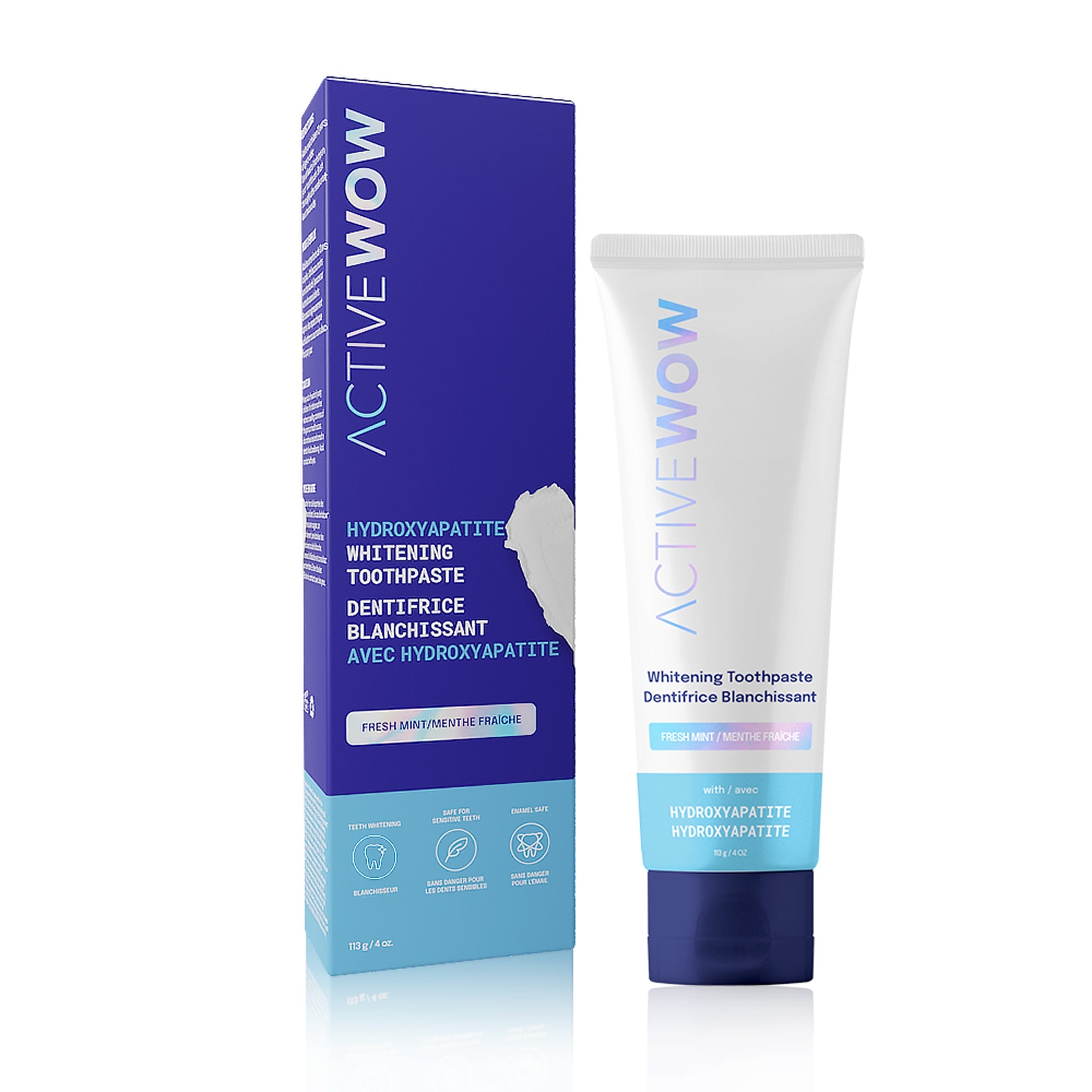 Active Wow 24k White dentifricio sbiancante menta fresca singola