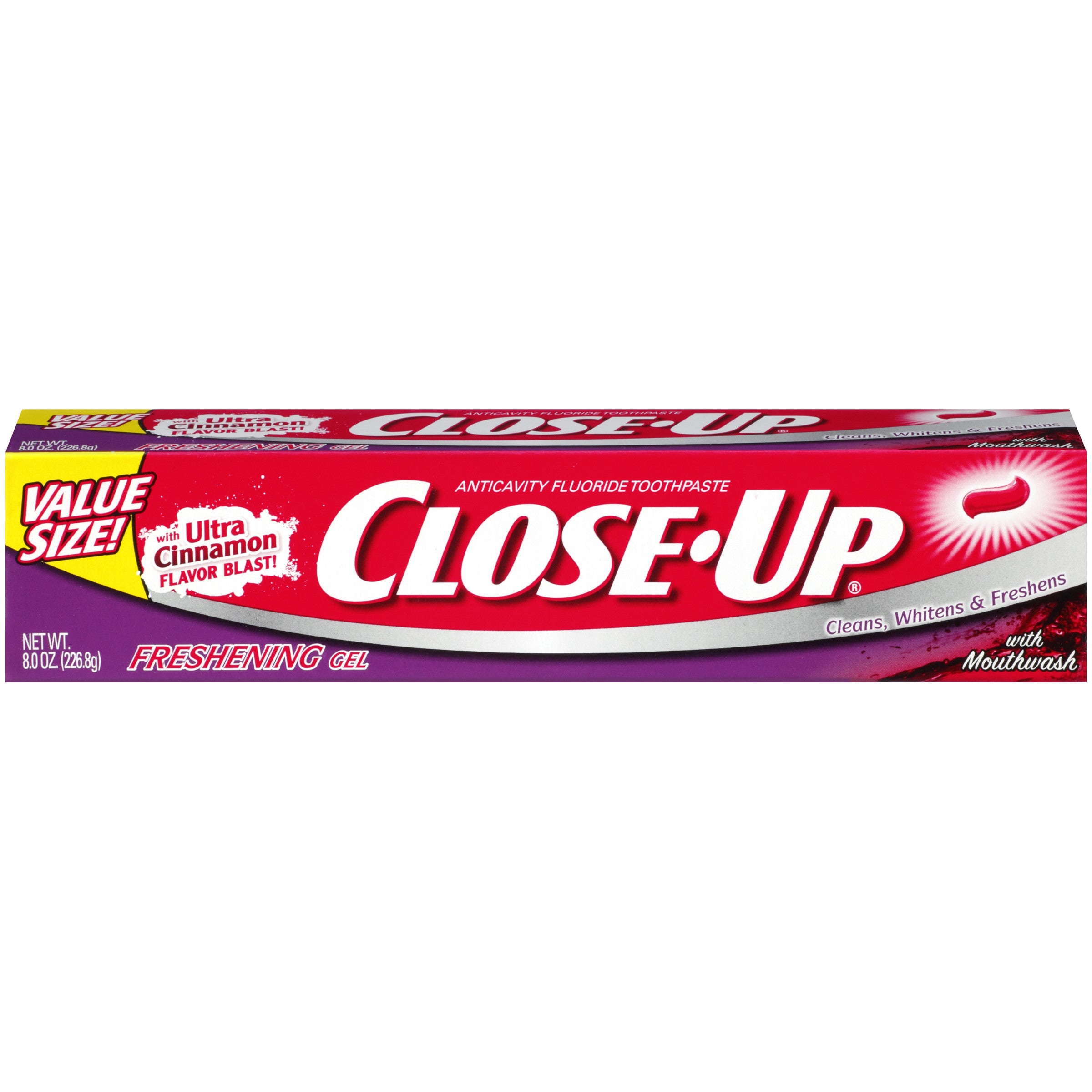 Close Up Cinnamon Red Gel Dentifricio Fluoro 226 g Cannella