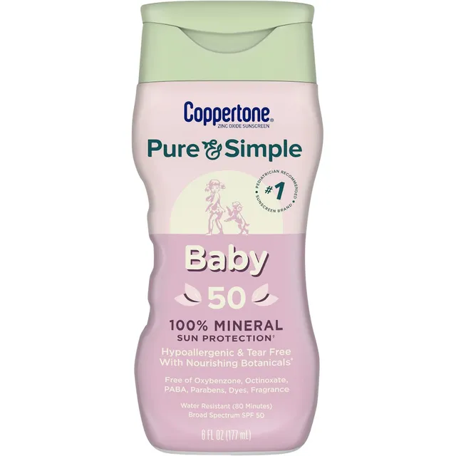 Coppertone Pure Simple Baby solare minerale SPF50 177 ml