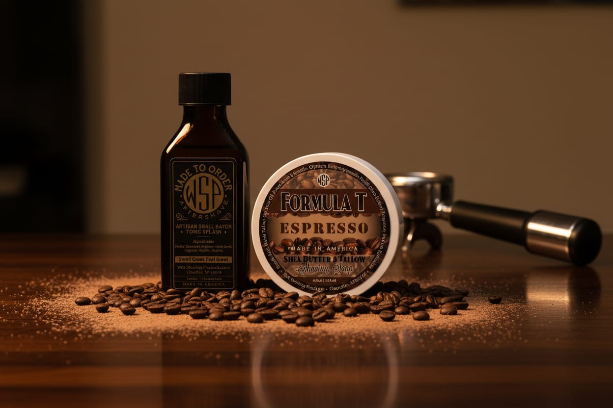 Wet Shaving Products Espresso Sapone Barba Formula T 4oz