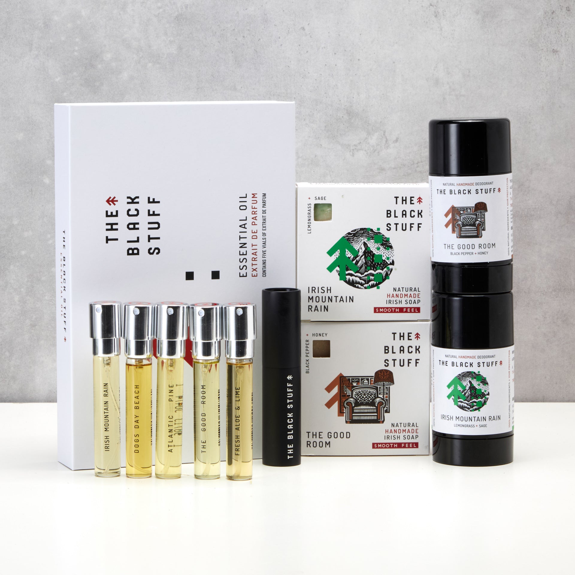 The Black Stuff The Fragrance Gift Set EDP 5 pezzi oli essenziali