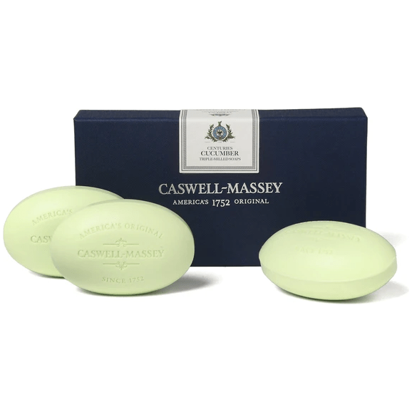 Caswell-Massey Centuries Sapone da Bagno Lavanda Verbena Cetriolo 3x164g