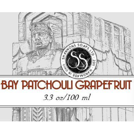 Shannons Soaps Bay Patchouli Grapefruit Splash 100ml Barba
