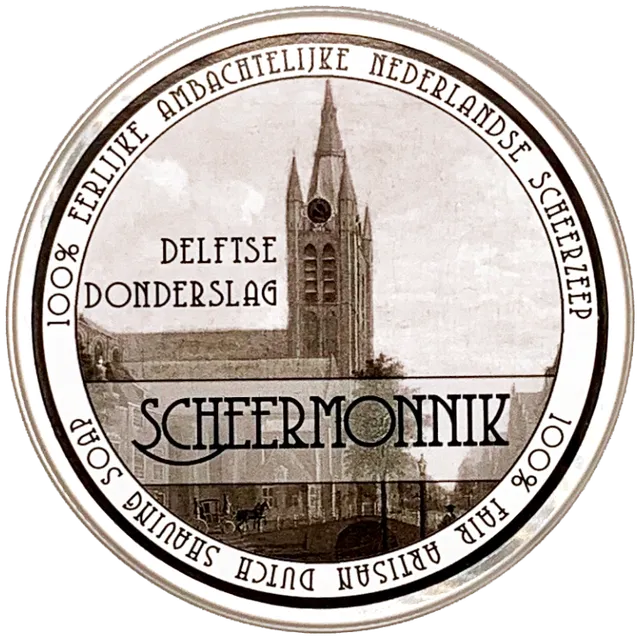 Scheermonnik Delftse Donderslag Sapone Barba 75 g Ambra