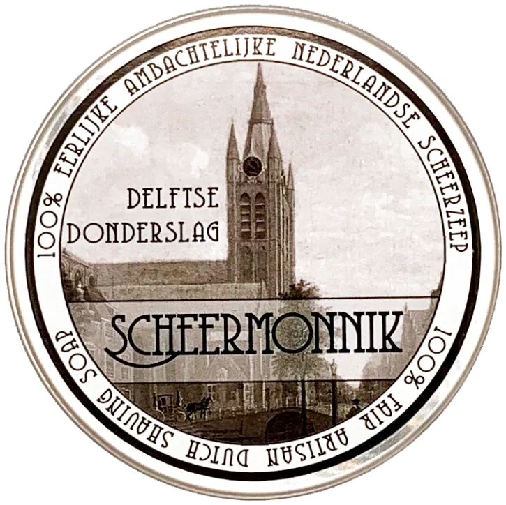 Scheermonnik Delftse Donderslag Sapone Barba 75 g Ambra