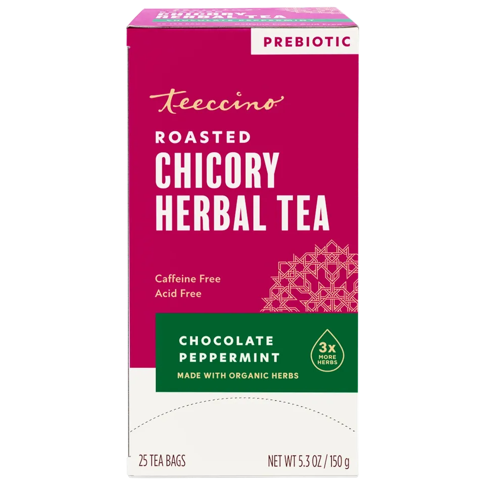 Teeccino Chocolate Peppermint Tisana Cacao Menta 25 Bustine