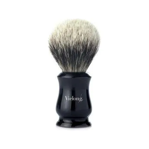 Vielong Tulip pennello barba crine 24 mm nero