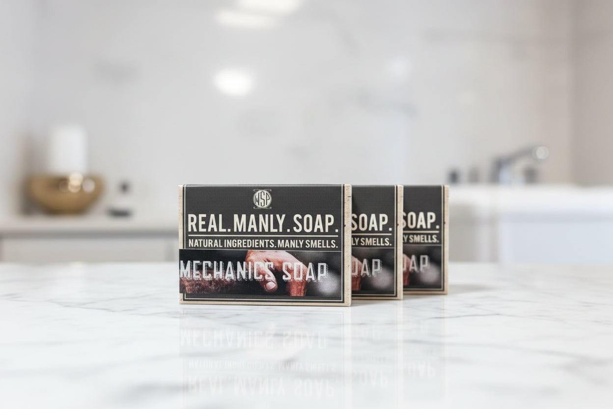 Wet Shaving Products Mechanic's Scrub Bar sapone mani grasso