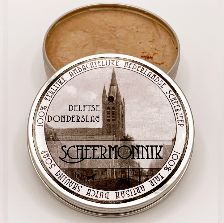 Scheermonnik Delftse Donderslag Sapone Barba 75 g Ambra