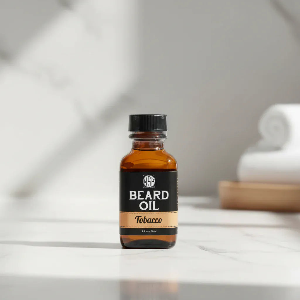 Wet Shaving Products Tobacco olio da barba 1 oz tabacco