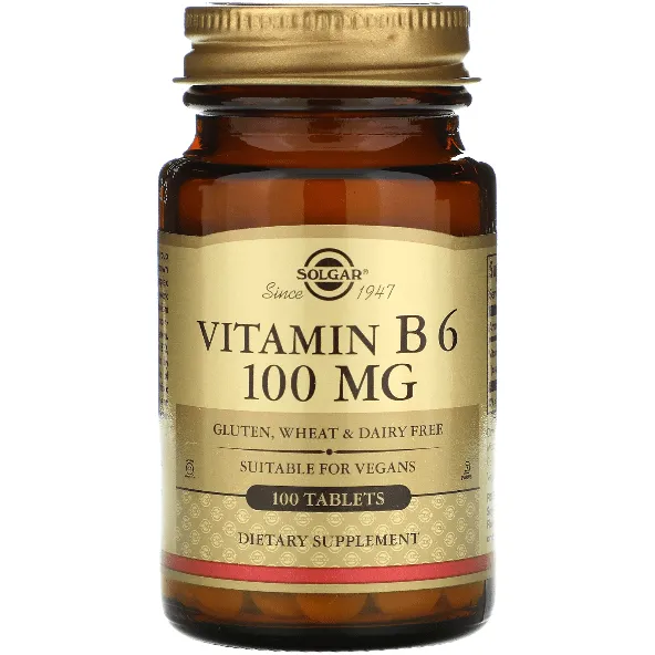 Solgar Magnesio Vitamina B6 Compresse 100 pz Energia