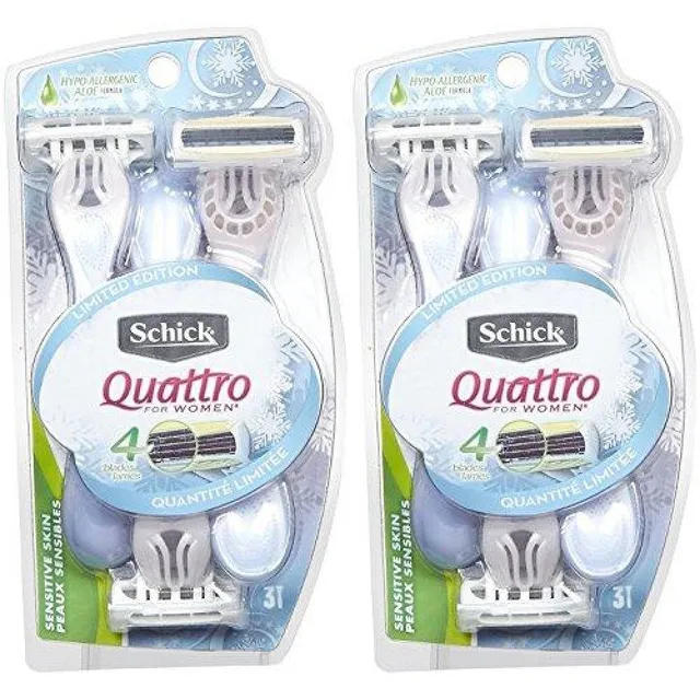 Schick Quattro Women rasoi usa e getta pelle sensibile