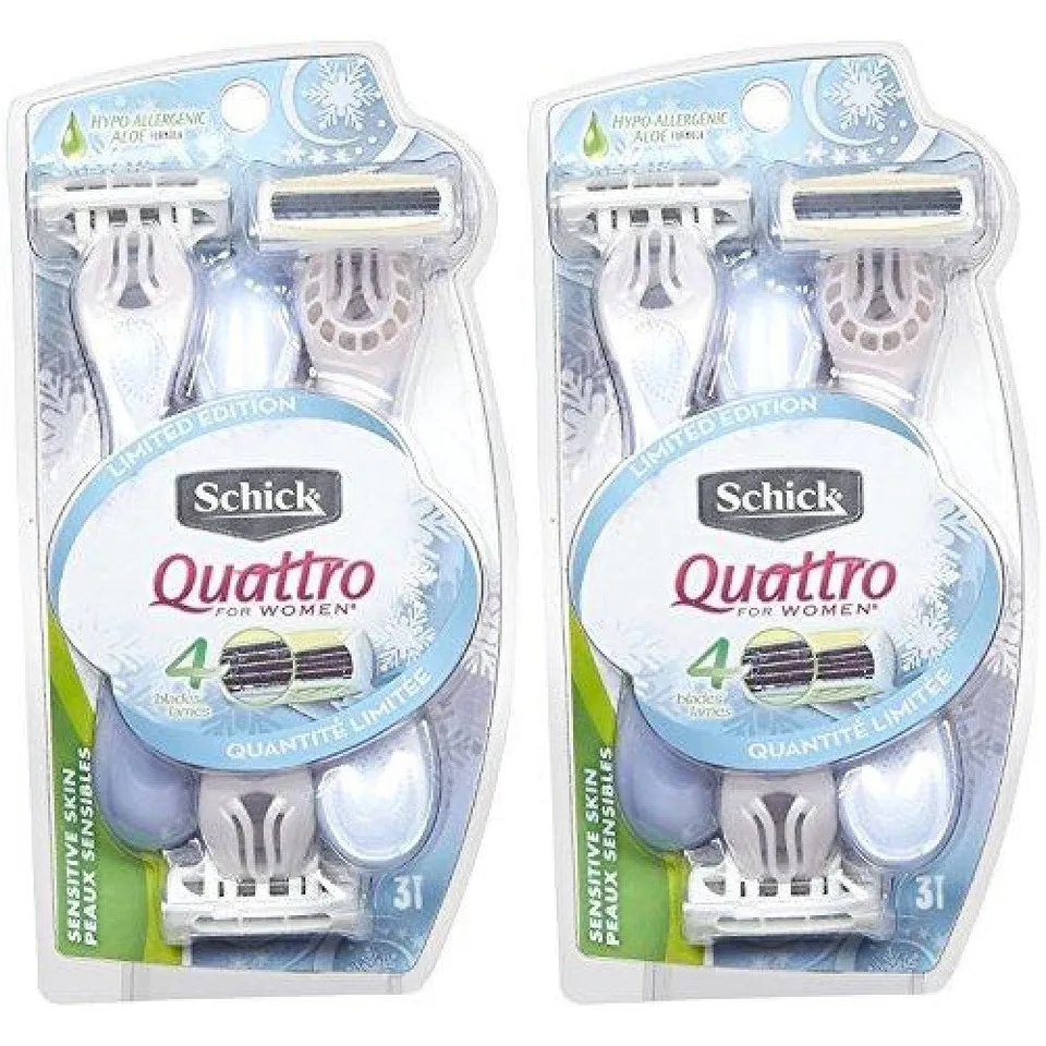 Schick Quattro Women rasoi usa e getta pelle sensibile