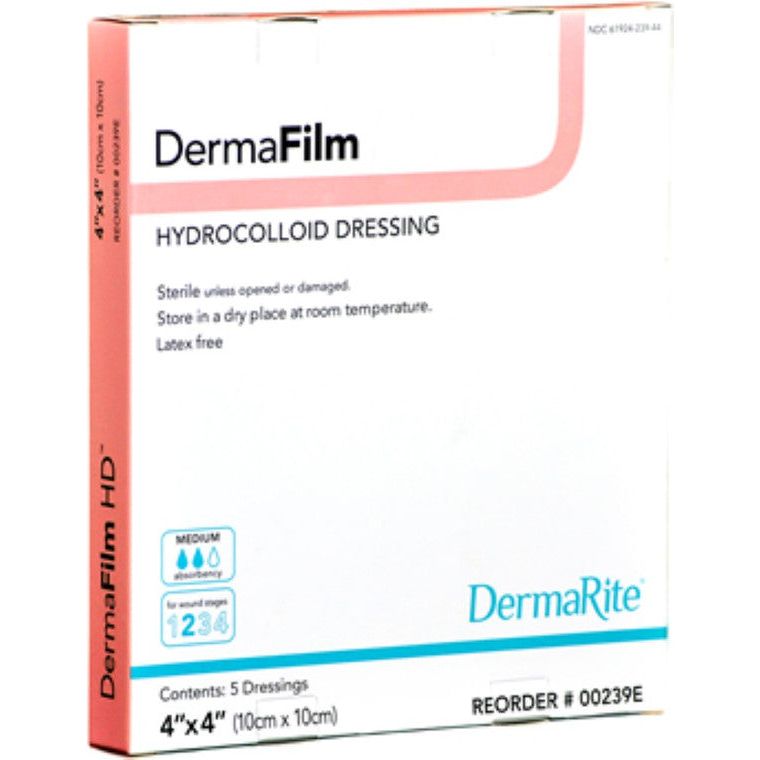 DermaRite Thin medicazione idrocolloidale 4x4 inch 1 pz