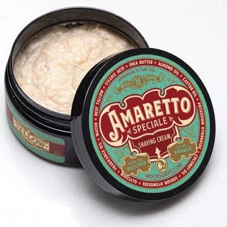 Amaretto sapone da barba tradizionale schiuma densa