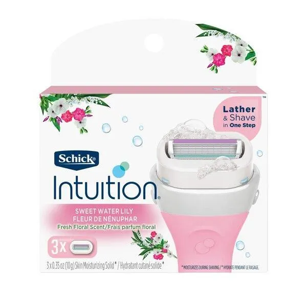 Schick Intuition Sweet Water Lily testine rasoio donna 4 lame