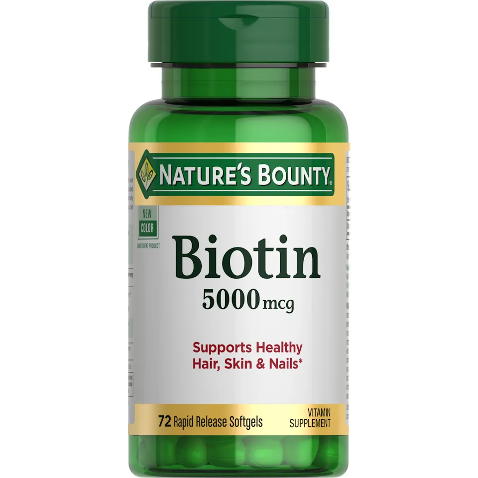 Nature's Bounty Biotina 5000 mcg softgel rapide