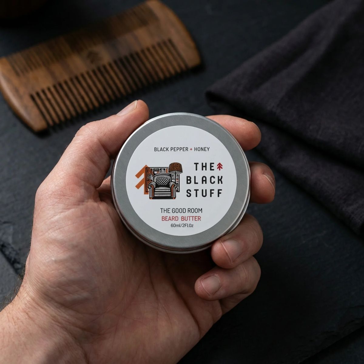 The Black Stuff Beard Care burro barba The Good Room