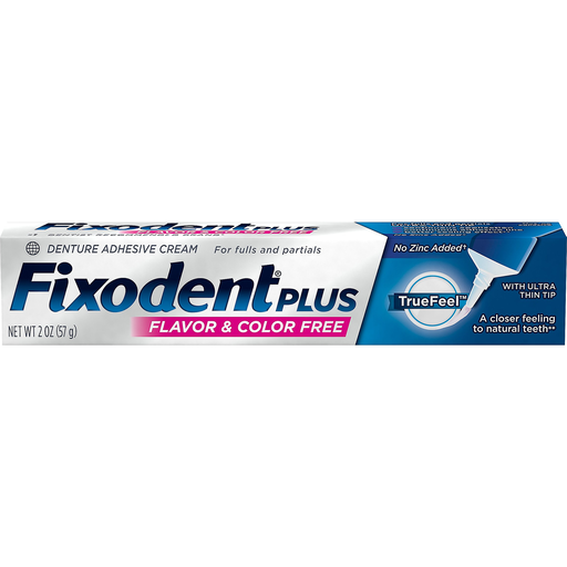 Fixodent Plus True Feel crema adesiva dentiera 2 Oz
