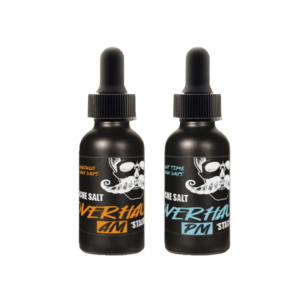 Overhaul olio baffi Stache Oil Pack giorno+notte 2x30ml