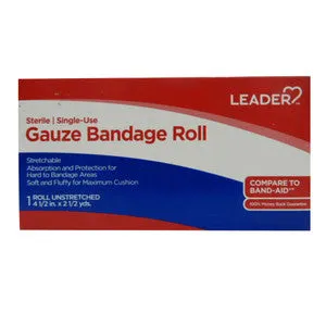 LEADER Garza Sterile Rotolo Monouso Medicazione