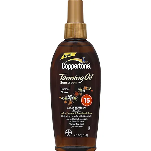 Coppertone Tropical Breeze Olio Abbronzante Spray SPF 15 177 ml