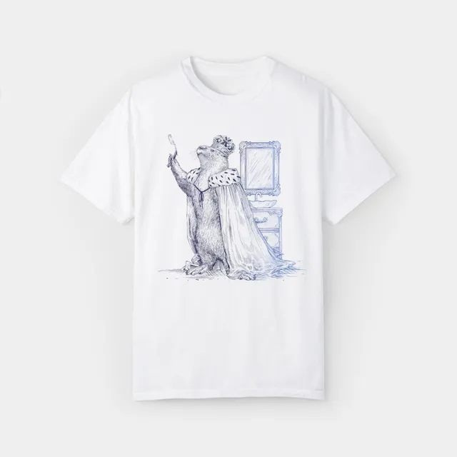 Noble Otter Heavy is the Crown t-shirt cotone bianca