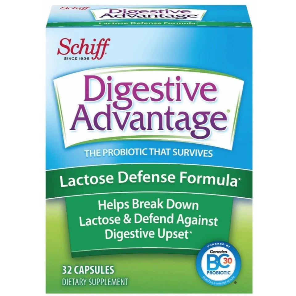 Digestive Advantage Lactose Defense probiotico 32 capsule