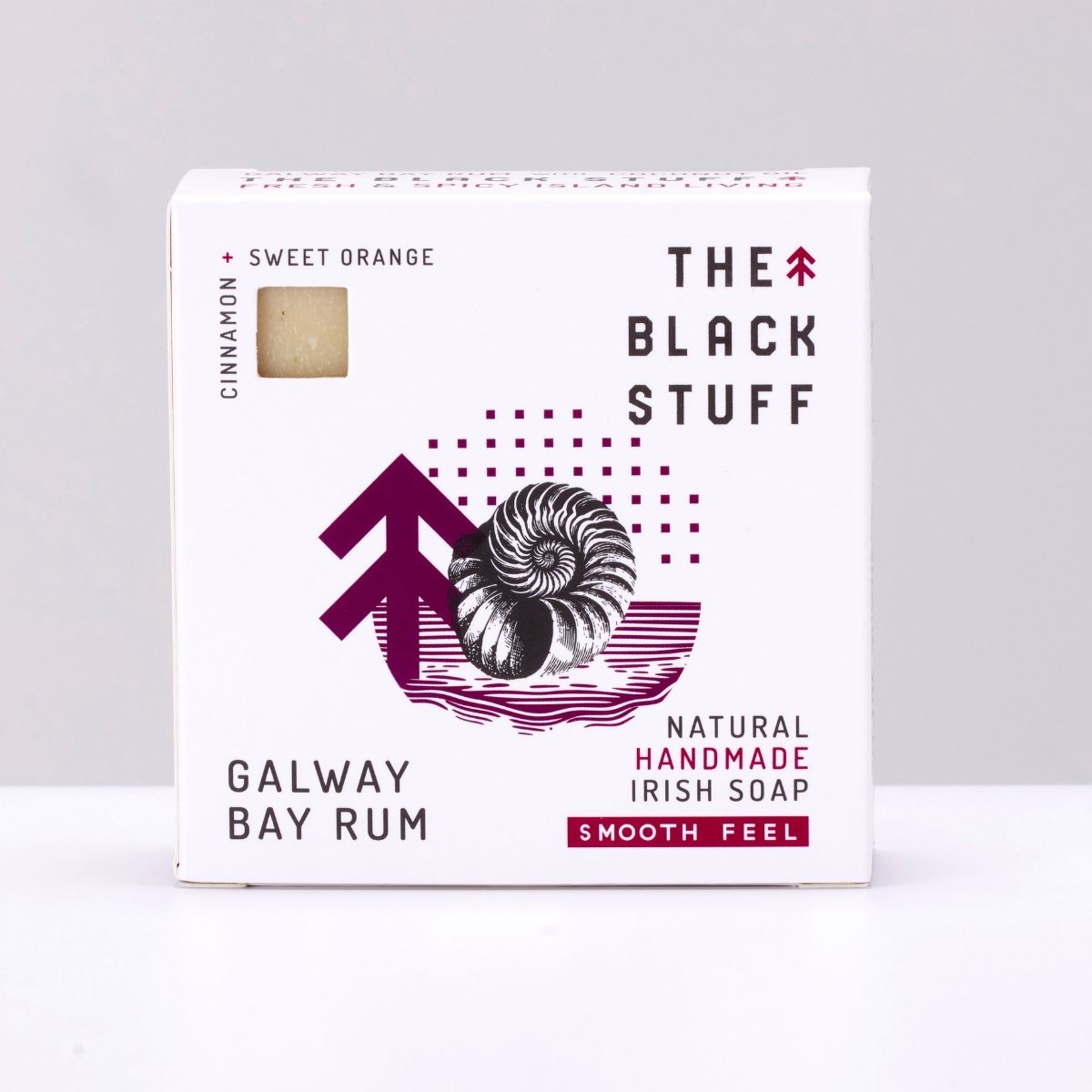 The Black Stuff Galway Bay Rum saponetta uomo liscia cannella