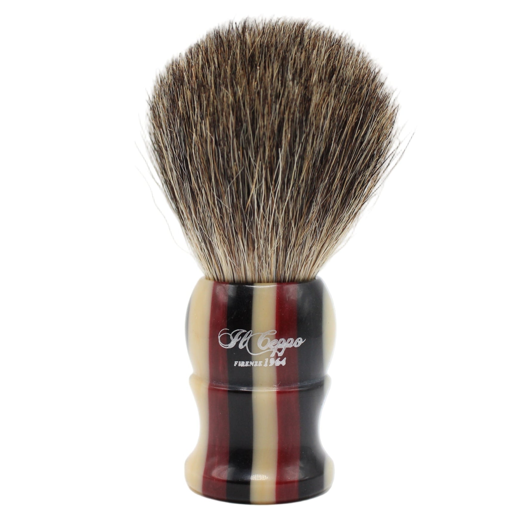 Il Ceppo pennello barba tasso puro manico rosso 30 mm