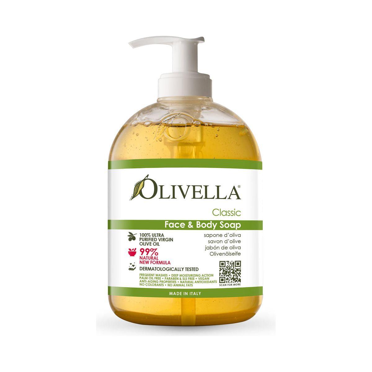 Olivella Pure Tea sapone liquido viso corpo 500 ml
