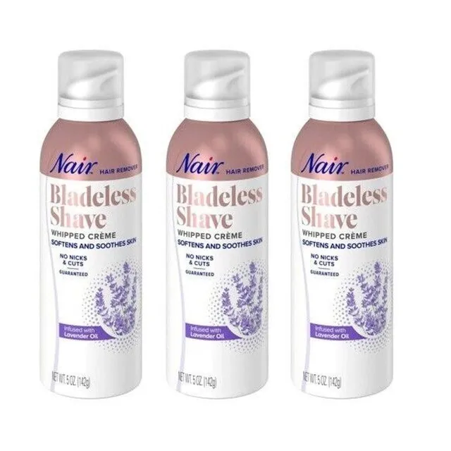 Nair Bladeless Shave crema depilatoria lavanda 5 oz