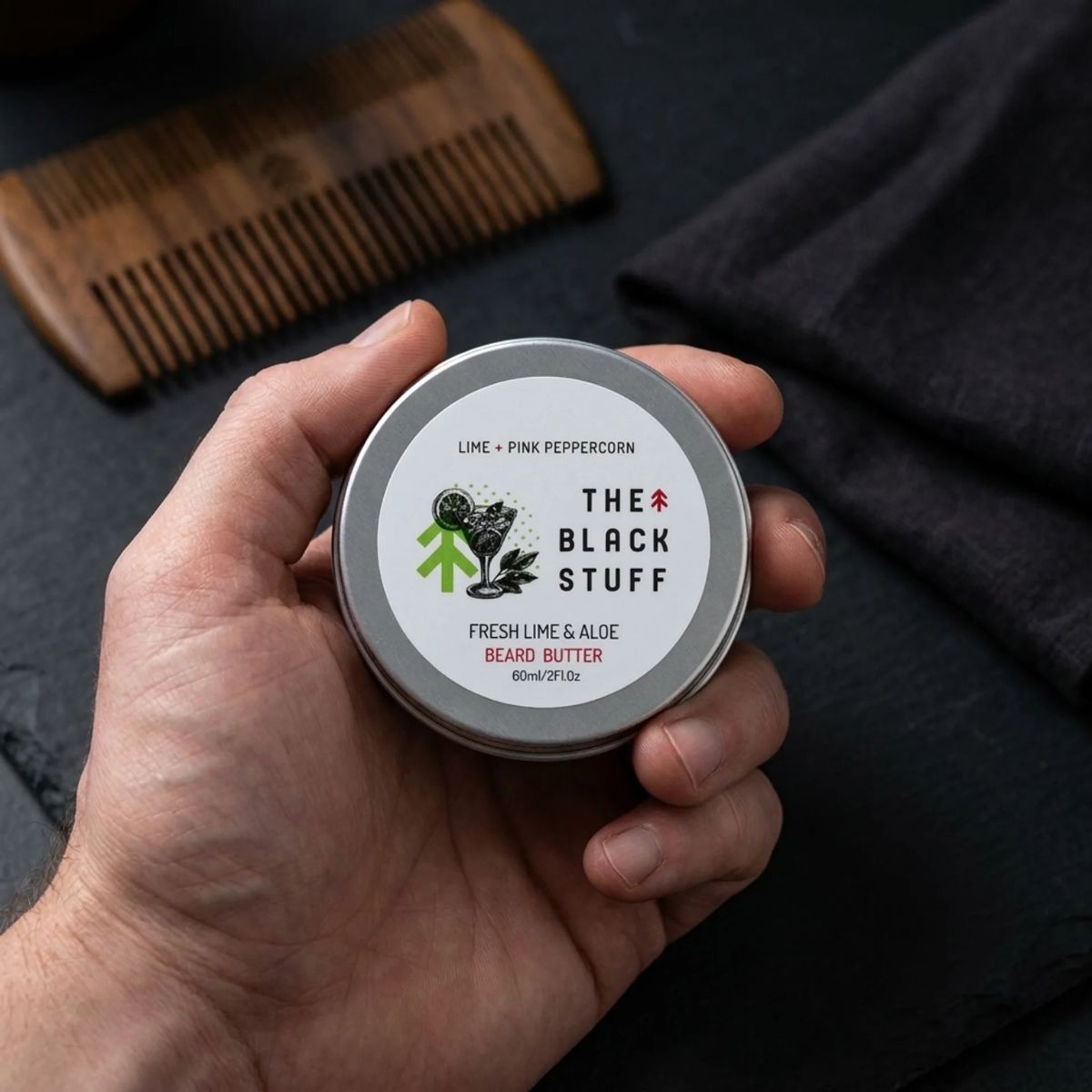 The Black Stuff Fresh Lime Burro Barba Nutriente Uomo