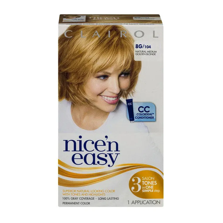 Clairol Nice'n Easy 8G tinta capelli biondo dorato medio