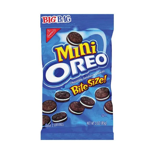 Oreo Mini Biscotti Sandwich Cioccolato Big Bag 3oz Snack