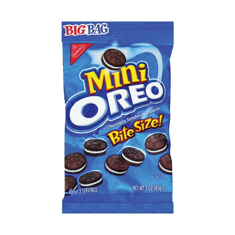 Oreo Mini Biscotti Sandwich Cioccolato Big Bag 3oz Snack