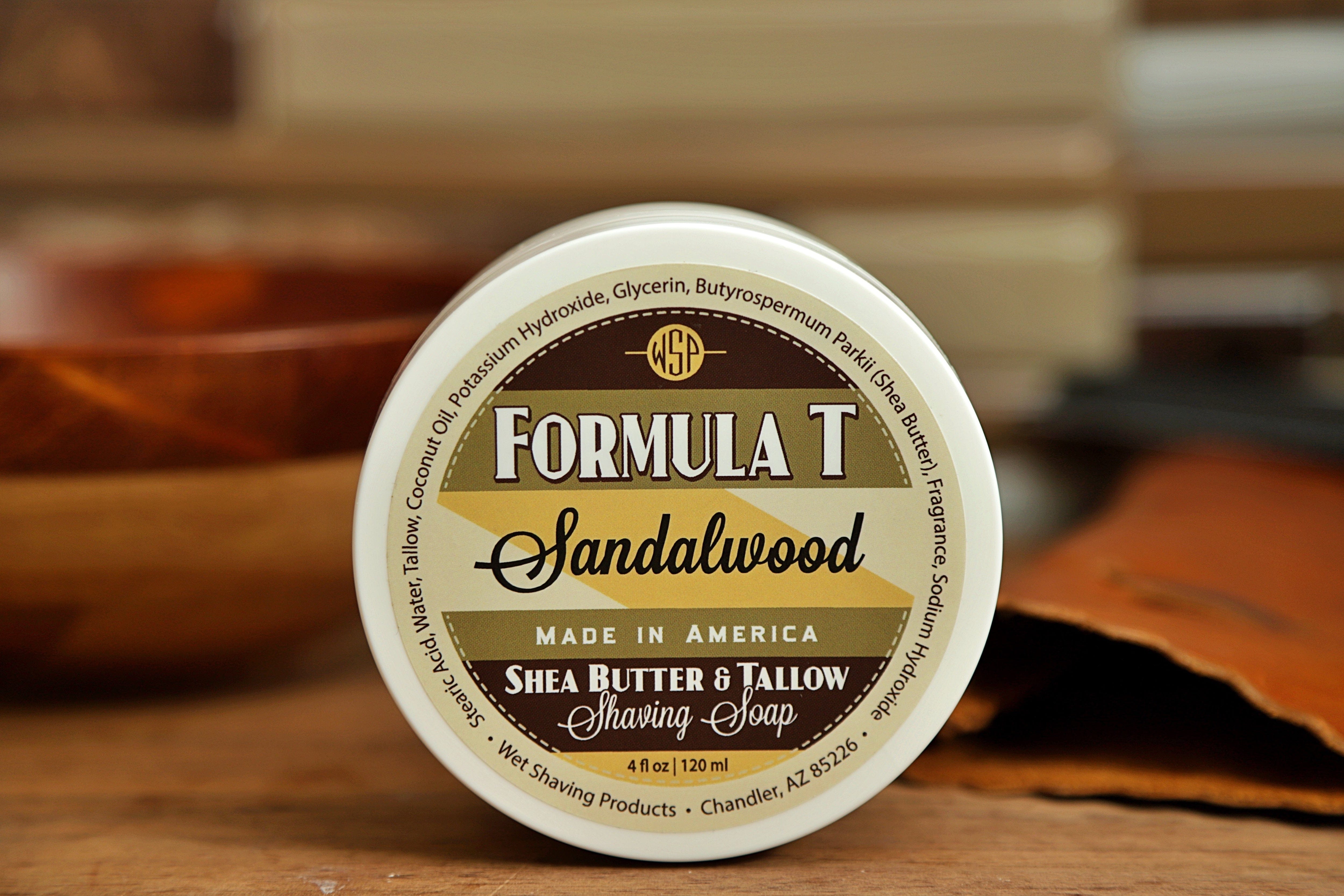 Wet Shaving Products Formula T Sandalwood sapone da barba al sego