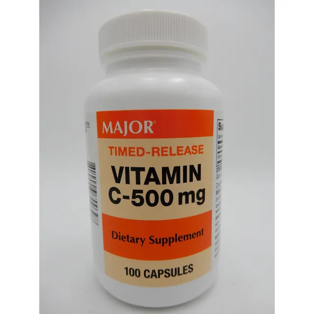 Major Vitamin C 500 mg integratore 100 capsule rilascio prolungato