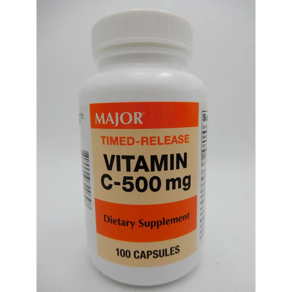 Major Vitamin C 500 mg integratore 100 capsule rilascio prolungato