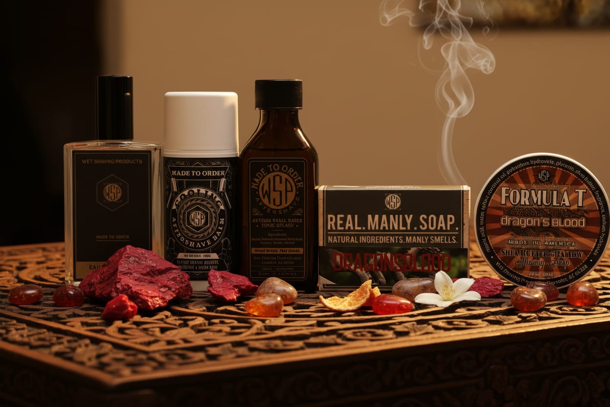 Wet Shaving Products Dragon's Blood Formula T sapone barba 4oz resina