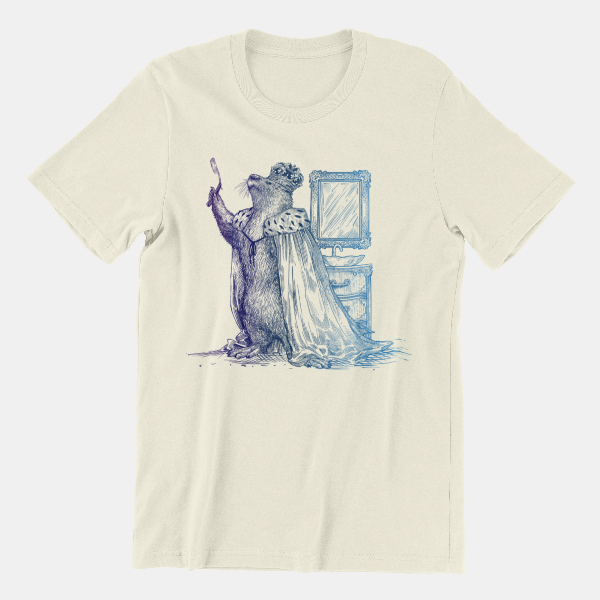 Noble Otter King of the Shave t-shirt cotone naturale L