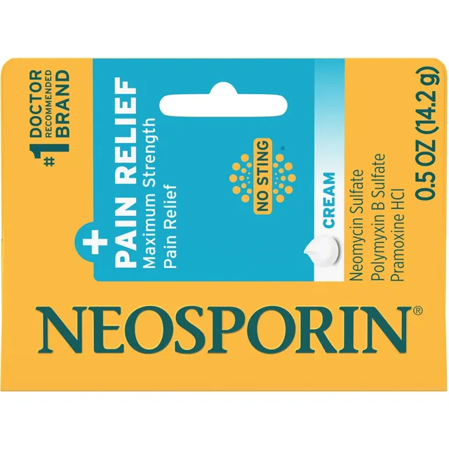 Neosporin Plus Pain Relief crema antibiotica 0,5 oz